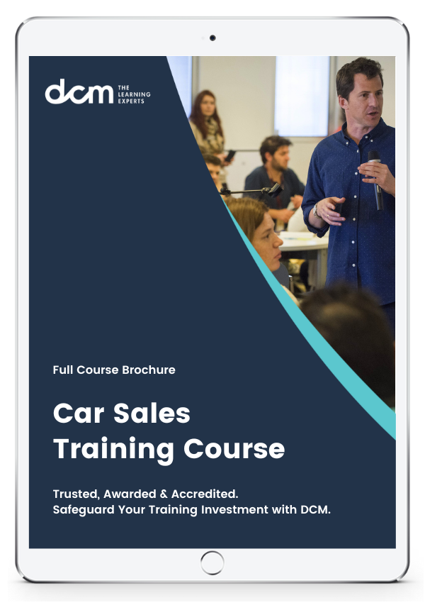 Get the  Car Sales Training Full Course Brochure & Timetable Instantly